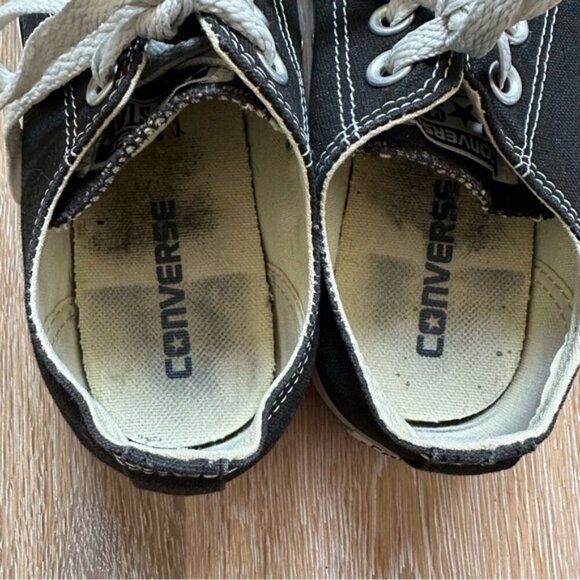 Converse All Star Low Top Black Chuck Taylor Unisex - Men's 5.5 - Women's 7.5 - Picture 6 of 11
